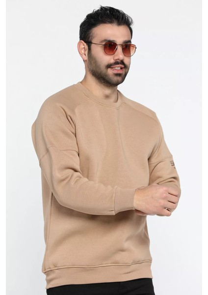 Bisiklet Yaka 3 Iplik Şardonlu Sweatshirt modelleri