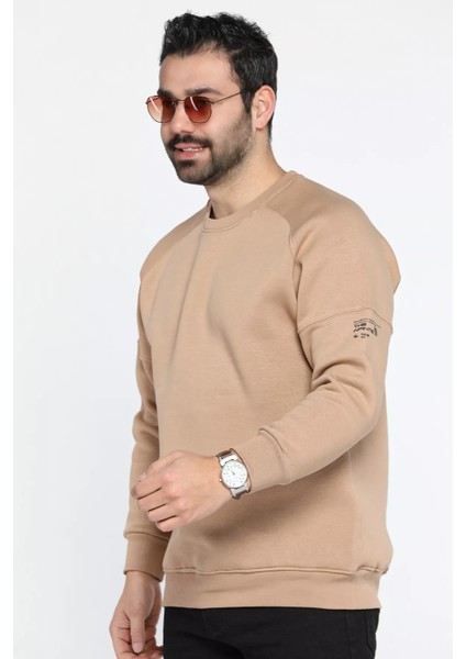 Bisiklet Yaka 3 Iplik Şardonlu Sweatshirt fırsatları