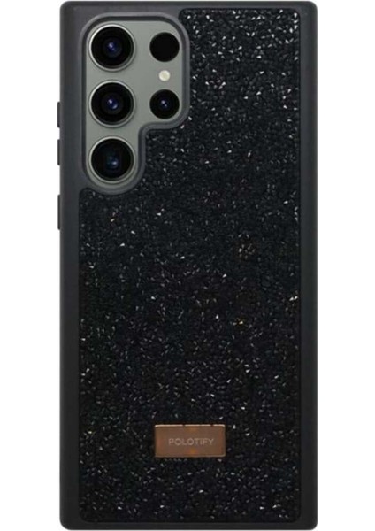 Samsung S23 Ultra Uyumlu Taşlı Kenarları Yumuşak Melt Lüx Silikon Kılıf