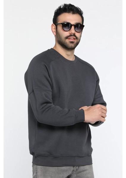 Bisiklet Yaka 3 Iplik Şardonlu Sweatshirt fiyatları