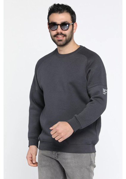 Bisiklet Yaka 3 Iplik Şardonlu Sweatshirt fırsatları
