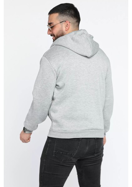 Kapüşonlu Fermuarlı 3 Iplik Şardonlu Sweatshirt modelleri