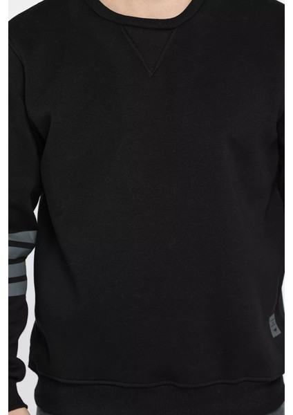 Üç Iplik Şardonlu Bisiklet Yaka Erkek Sweatshirt modelleri