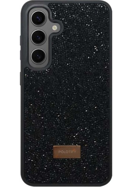 Samsung S23 Fe Uyumlu Taşlı Kenarları Yumuşak Melt Lüx Silikon Kılıf