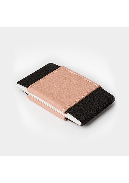 Minimal Deri Cüzdan Kartlık - Pudra
