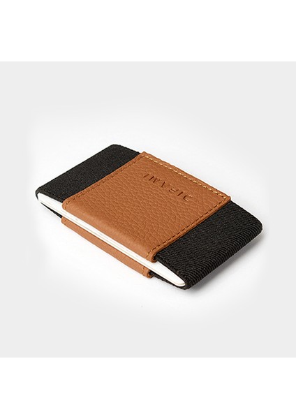 Minimal Deri Cüzdan Kartlık - Taba