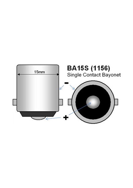 Premium P21W-1156-BA15S Tek Duy Oto LED Sinyal Gündüz Ampulu indirimleri