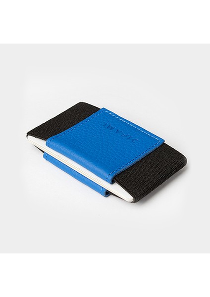 Minimal Deri Cüzdan Kartlık - Mavi