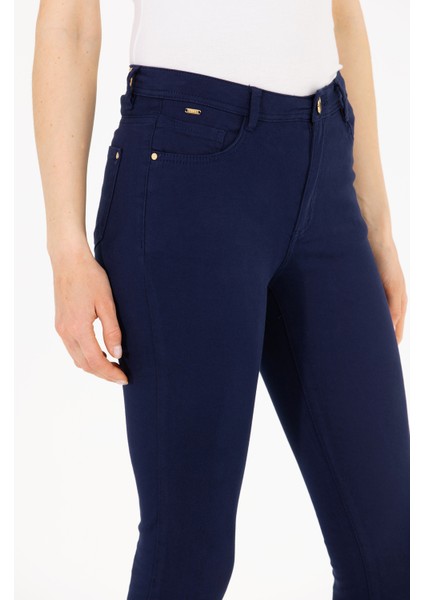 Kadın Lacivert Pantolon (Kanvas-Chino) 50263208-VR033