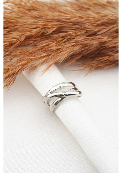 Kadın Özel Tasarım Ayarlanabilir Numarasız Zirkon Yüzük