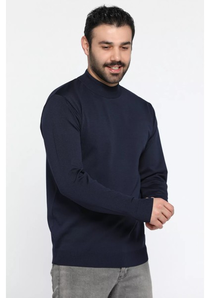 Yarım Balıkçı Yaka Erkek Triko Kazak