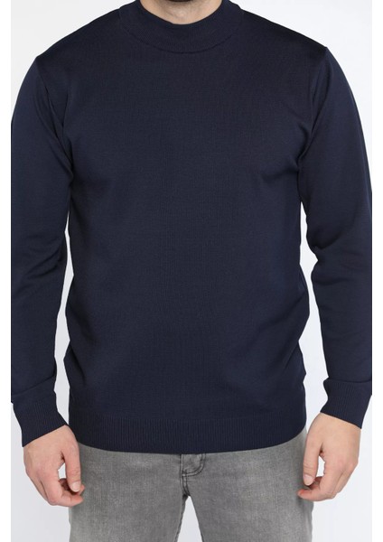 Yarım Balıkçı Yaka Erkek Triko Kazak modelleri