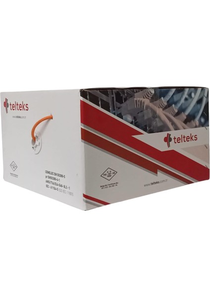 Cat 6 U/utp Lszh/hffr Turuncu Halojensiz Kablo 214M