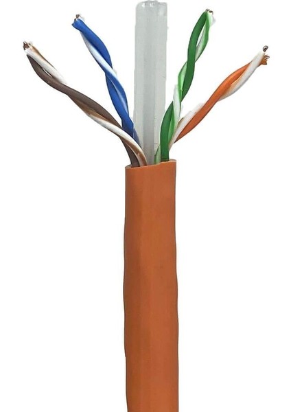 Cat 6 U/utp Lszh/hffr Turuncu Halojensiz Kablo 214M