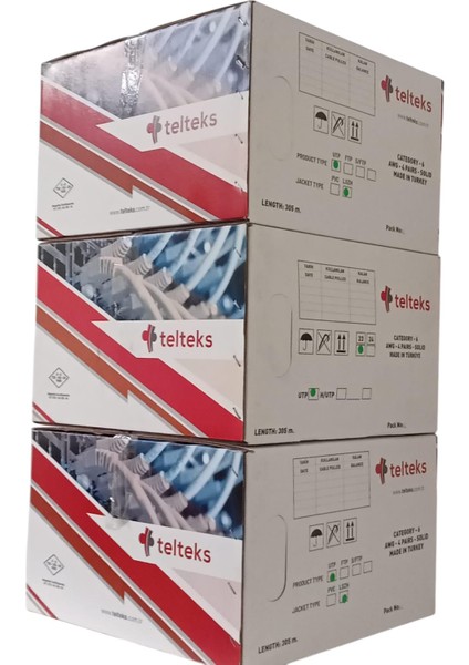 Cat 6 U/utp Lszh/hffr Turuncu Halojensiz Kablo 214M