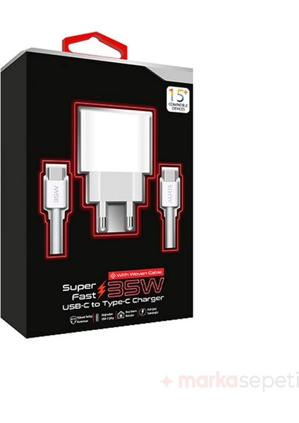 Orijinal Type-C To Type-C Şarj Aleti Seti 35W