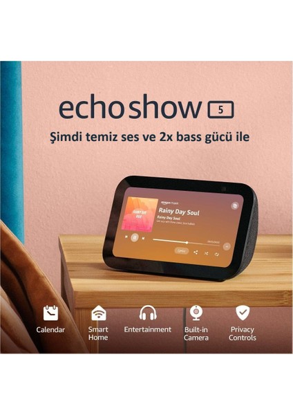 Echo Show 5 | 3rd Generation | Akıllı Ev Asistanı, Hoparlör