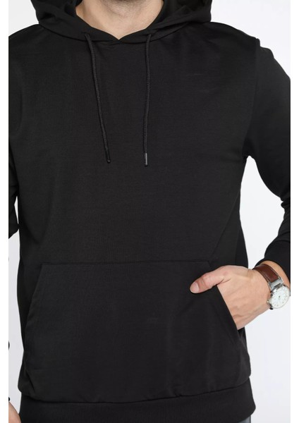 Kapüşonlu Kanguru Cepli Erkek Sweatshirt fiyatları