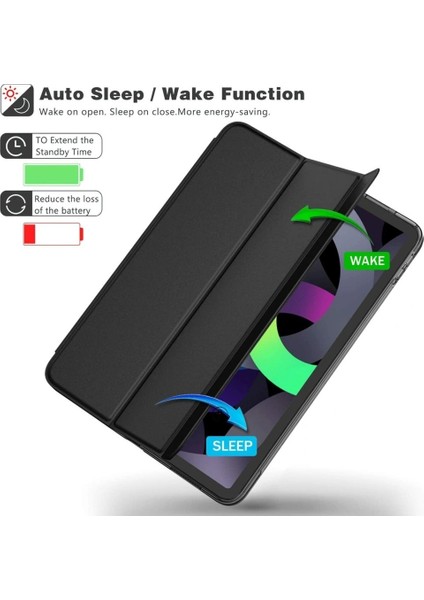 Apple iPad Air 10.9 2022 (10.nesil) Redclick Smart Cover Kalem Bölmeli Standlı 1-1 Kılıf modelleri