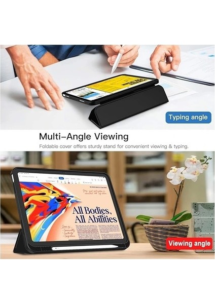 Apple iPad Air 10.9 2022 (10.nesil) Redclick Smart Cover Kalem Bölmeli Standlı 1-1 Kılıf fırsatları
