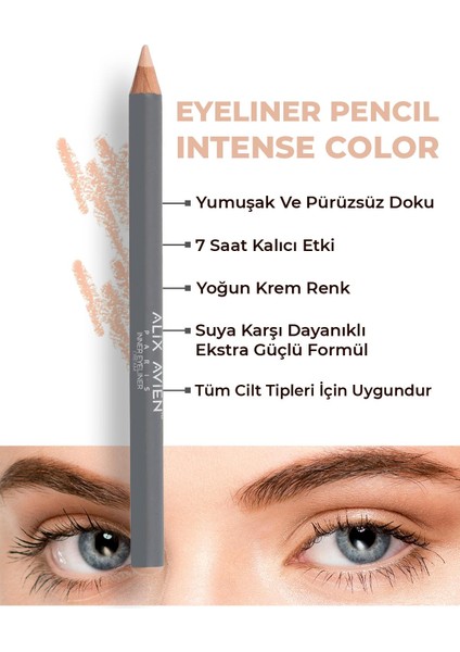 Aydınlatıcı Etkili Kremsi Göz ve Dudak Kalemi-Sürümü Kolay-Inner Eyeliner Cream