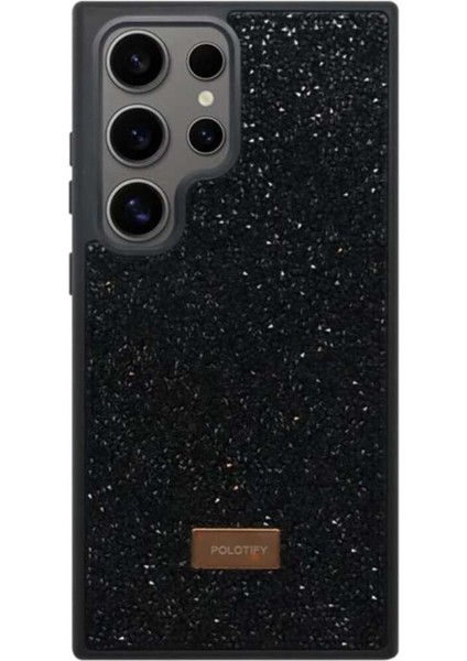 Samsung S24 Ultra Uyumlu Taşlı Kenarları Yumuşak Melt Lüx Silikon Kılıf