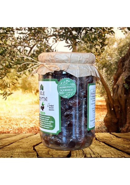 Doğal Siyah Sele Zeytini 400 gr
