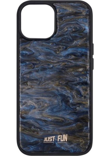 iPhone 15 Uyumlu Marble Cover Mermer Desenli Darbe Dayanımlı Silikon Telefon Kılıfı