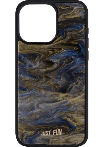 iPhone 14 Pro Max Uyumlu Marble Cover Mermer Desenli Darbe Dayanımlı Silikon Telefon Kılıfı