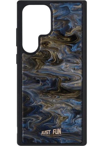 Samsung S24 Ultra Uyumlu Marble Cover Mermer Desenli Darbe Dayanımlı Silikon Telefon Kılıfı