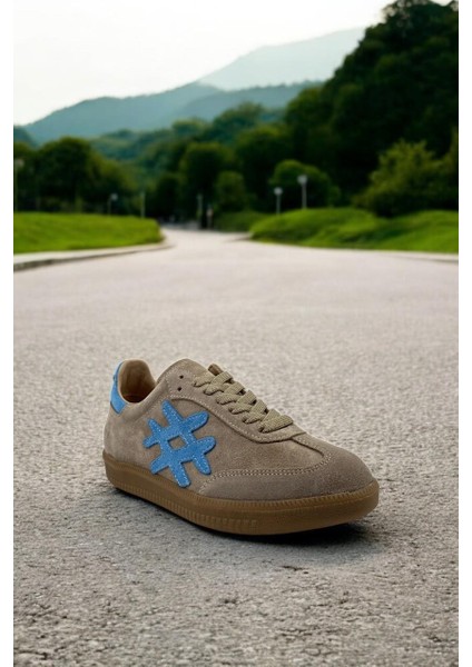 Marine 25Y-088 Vade Bej Sneaker Hakiki Deri Kadın Günlük Spor Ayakkabı