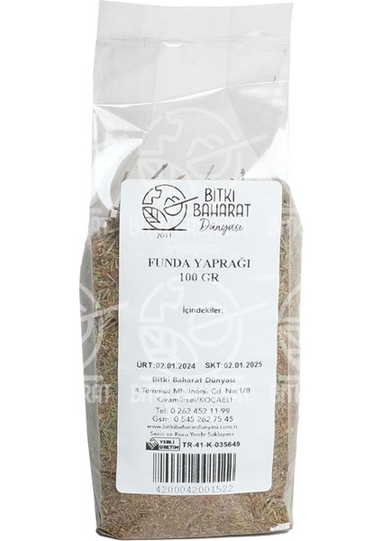 Funda Yaprağı 100 gr