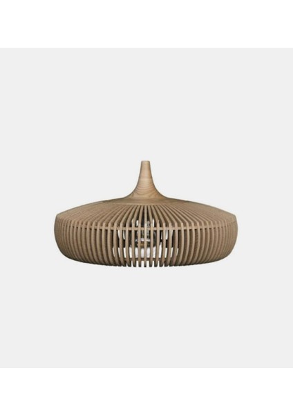 Clava Dine Sarkıt Lamba, Meşe Ahşap, E27 LED Ampul (43 Cm)