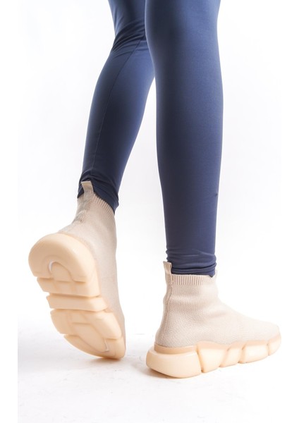 Kadın Çorap Sneaker Hafif Kalın Taban Günlük Slip On Trend Spor Ayakkabı Sneaker fırsatları