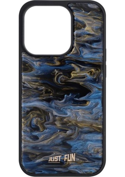 iPhone 14 Pro Uyumlu Marble Cover Mermer Desenli Darbe Dayanımlı Silikon Telefon Kılıfı