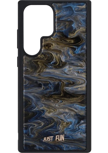 Samsung S24 Ultra Uyumlu Marble Cover Mermer Desenli Darbe Dayanımlı Silikon Telefon Kılıfı