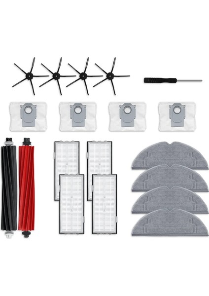 S8 / Pro Ultra S8+ Robot Süpürge Ana Yan Fırça Hepa Filtre Paspas Pedi Toz Torbası Aksesuarları Yedek Parça (Yurt Dışından) indirimleri