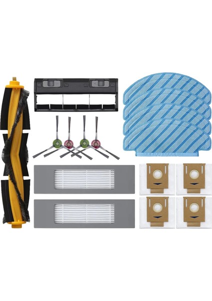 T9 T8 N8 Pro Robot Süpürge Ana Yan Fırça Hepa Filtre Paspas Bezi Toz Torbaları Parçaları (Yurt Dışından)