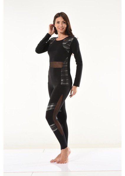 Beruflic Tül Detaylı Modelli Tayt Takımı 1132 fırsatları