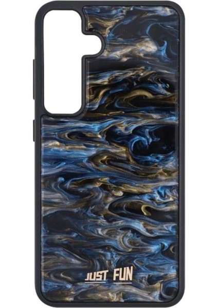 Samsung S24 Plus Uyumlu Marble Cover Mermer Desenli Darbe Dayanımlı Silikon Telefon Kılıfı