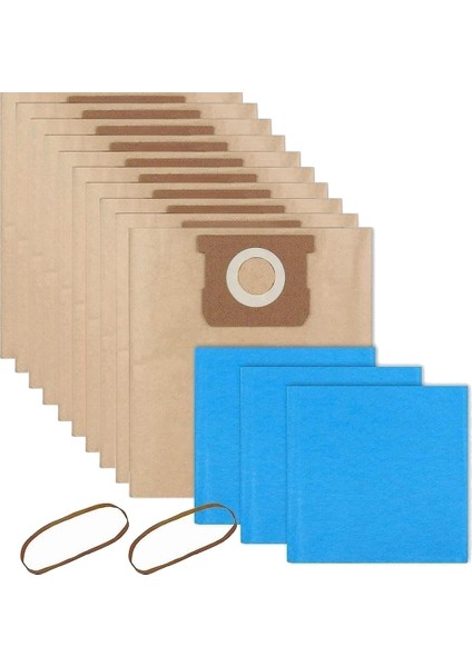 19-3100 Vakum Torbaları 5 Ila 6 Galon Islak Kuru Vakum, Tek Kullanımlık ve Tekrar Kullanılabilir Vakumlu Süpürgeler Için Uyumlu (Yurt Dışından)