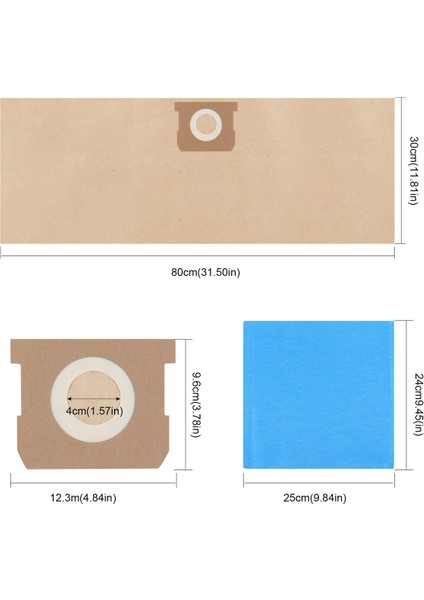 19-3100 Vakum Torbaları 5 Ila 6 Galon Islak Kuru Vakum, Tek Kullanımlık ve Tekrar Kullanılabilir Vakumlu Süpürgeler Için Uyumlu (Yurt Dışından) fiyatları