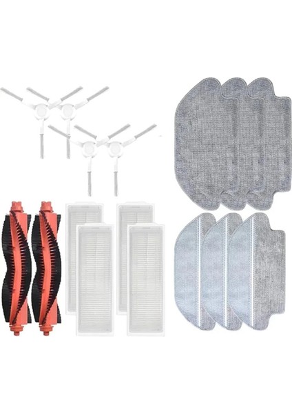 Robot Süpürge S10 S12 B106GL Aksesuarları Ana Yan Fırça Hepa Filtre Paspas Bezi Yedek Yedek Parçalar (Yurt Dışından)