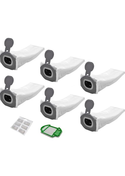 Kobold Vk7 Fp7 Kablosuz Elektrikli Süpürge Için 6 Toz Torbası, 1 Ön Filtre, Koku Tabletleri/çubukları. (Yurt Dışından)