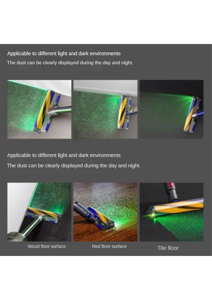 Elektrikli Süpürge Toz Göstergesi LED Lamba, Mikroskobik Göster ve Evcil Hayvan Tüylerini Kedi Köpek Tüylerini Aydınlat, USB Şarj (Yurt Dışından) indirimleri