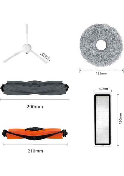 X10 S10 Plus L10S Ultra W10S Pro Elektrikli Süpürge Yedek Parçaları Için Aksesuar Seti Ana Yan Fırça Filtre Paspaslar (Yurt Dışından) modelleri
