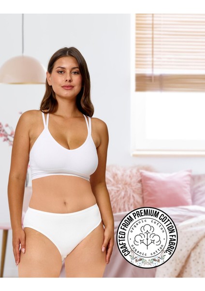 Kadın Pamuklu Külot Basic Slip Renkli 10'lu Paket Yüksek Bel Iç Çamaşırı ( MULTICOLOR-X35) fiyatları