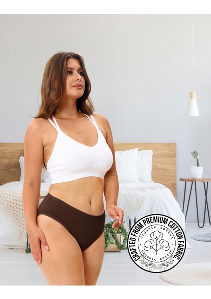 Kadın Pamuklu Külot Basic Slip Renkli 10'lu Paket Yüksek Bel Iç Çamaşırı (Multicolor - X37) fiyatları