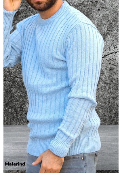 Erkek Triko Kazak Bisiklet Yaka Rahat Kalıp modelleri