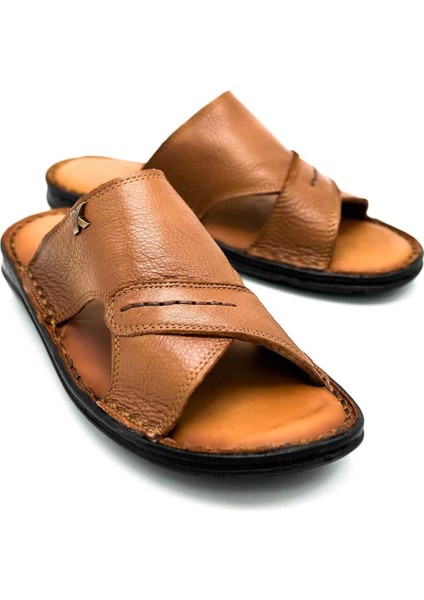 Deri Erkek Terlik Hafif Terlik Deri Şırıngıl Taba fırsatları